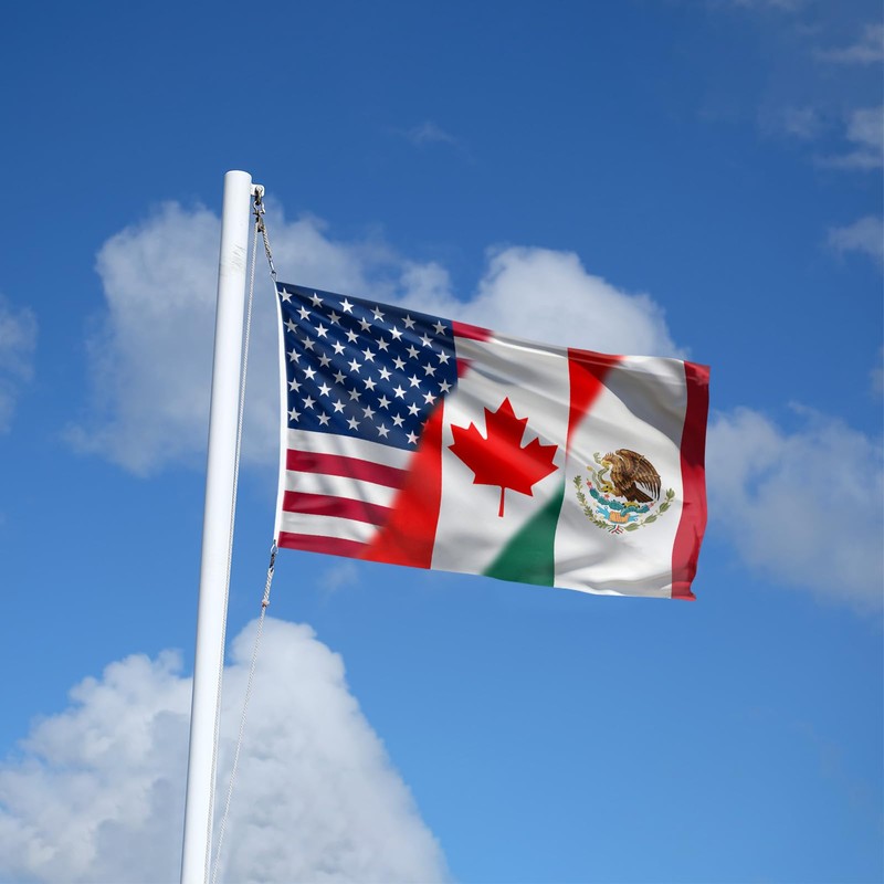 America Canada Mexico Flag 3x5 Ft North America Friendship Flags