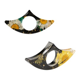 Thyonta 2 Pcs Innovative Resin Thumb Page Holder Reading Accessories Resin Book Clamp Creative Convenient and Portable Single-Hand Reading Aid for Teachers Students Reading