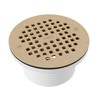 PROFLO PF42846 6" Brass Grate with 4" Adjustable Drain -