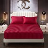 AiMay 6 Piece Satin Italian Style Bed Sheet Set Deep