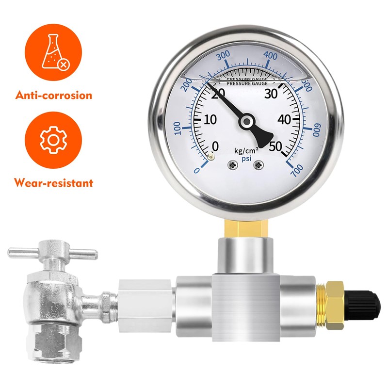 LTIENBST 700PSI Nitrogen Filling Tool Nitrogen Regulator Kit Fit for