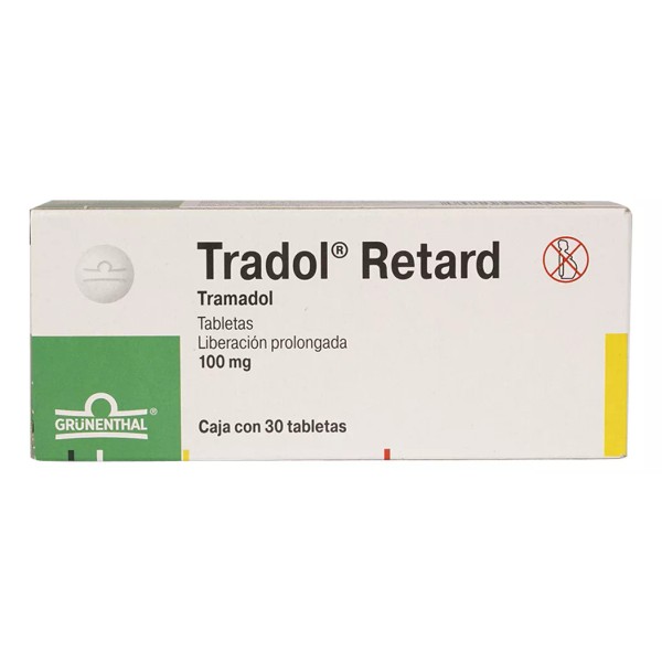 GRUNENTAL DE MEXICO Tradol Retard 100 Mg 30 Tabletas