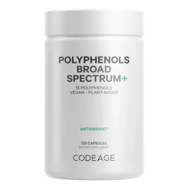 Suplemento Codeage Polyphenols Broad Spectrum 120 Cápsulas
