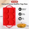Silicone Egg Molds, 3 Inch Muffin Top Pans Non Stick