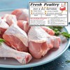 120pcs Poultry Freezer Labels with Safe Handling Instructions,Exemption P.L. 90-492(4x2.5
