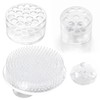 6-Piece Transparent Flower Frog Set, Small & Medium Arrangement Tools