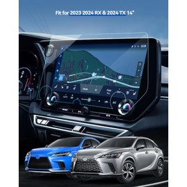 LANTU 2PCS RX&TX 350 Screen Protector for 2023 2024 2025 Lexus RX350& TX350 Accessories Nano GPS Navigation Touchscreen Protector for RX 350/350h/500h& 2024 2025 TX 350/500h HD Clear 14"
