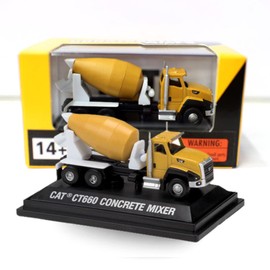 EROCK 1:160 N Scale Alloy Construction Vehicles - 1 Pcs, Die Cast Mini Construction Truck Toys, Engineering Vehicle Model for N Scale Railroad, Train Set, Collection, Age 8+ (CT660 concrete mixer)