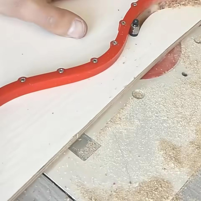 zmart Woodworking Profiling Strip Milling Router Trimmer Guide Flexible Curve