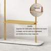 KaKaBB Gold Clothing Rack with Shelves, Coat Racks Freestanding with