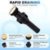 Brushed Gold Bathroom Pop-Up Push-Type Sink Drain Assembly - Vessel