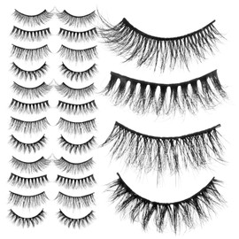 Ipetboom 80pairs Bulk Lashes False Eyelashes Fantasy Lash Extensions for Intense Volume Comfortable Safe for