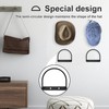 RdjEokf 4 PCS Cowboy Hat Rack, Metal Wall Mounted Baseball