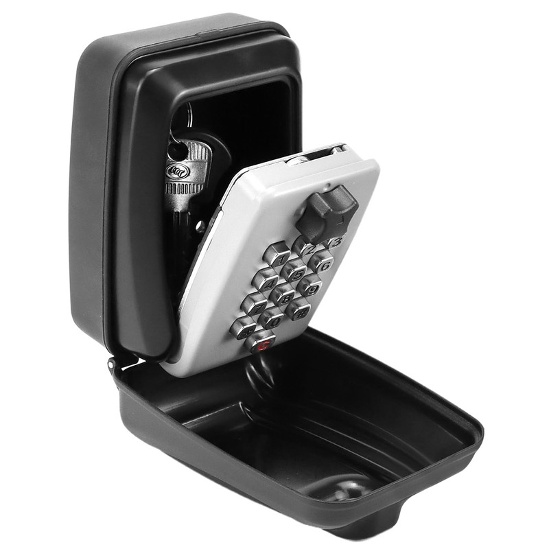 QWORK® Weatherproof Key Safe Box Wall Mounted for Outside, 12-Digit