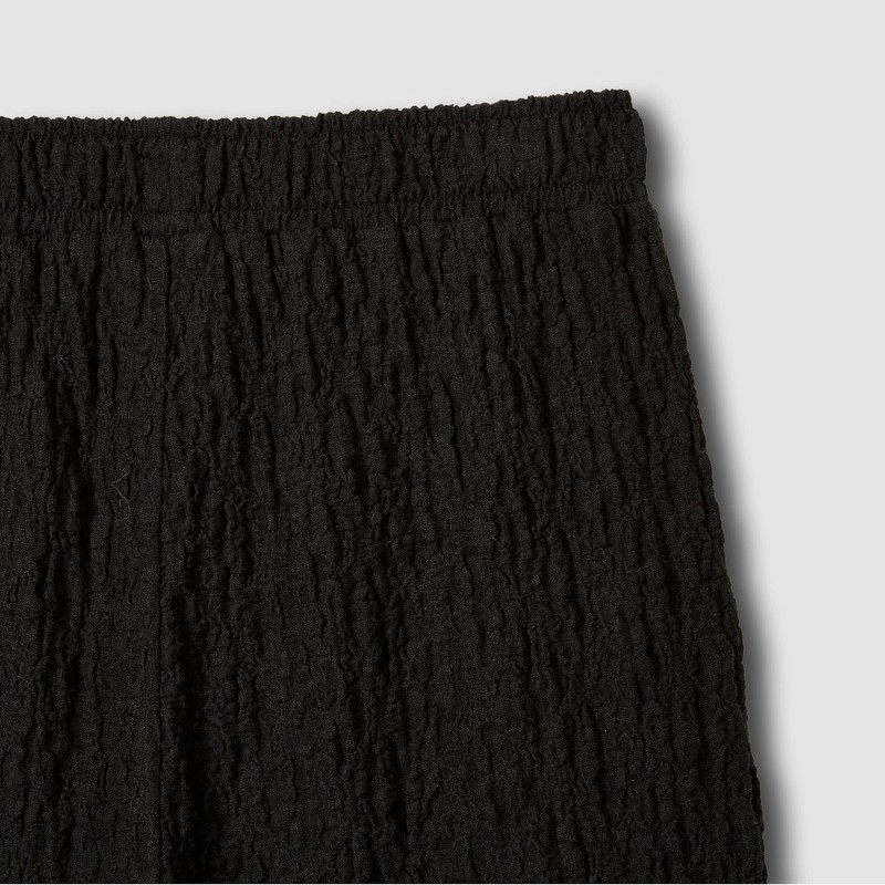 JAJU [JAJU] Women's Crinkle Wide Pants_Black