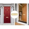 QCAA Solid Brass Mail Slot, with Solid Brass Interior Frame,10"