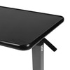 Vaunn Medical Pneumatic Adjustable Overbed Bedside Table with Wheels (Hospital