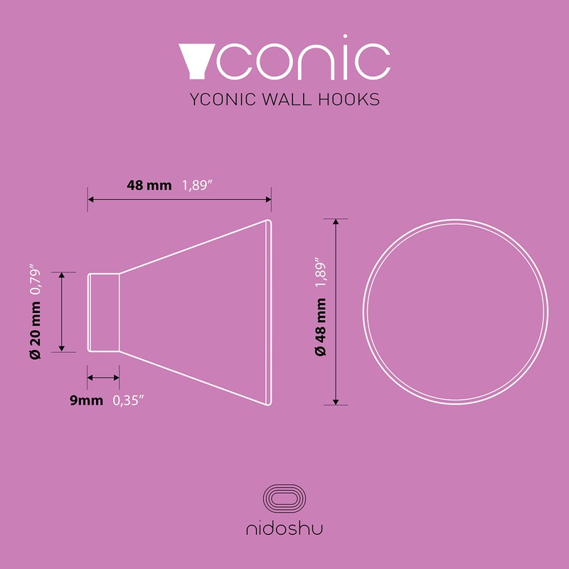 nidoshu Yconic 4 Modern Coat Hooks Wall Decorative Coat Hooks