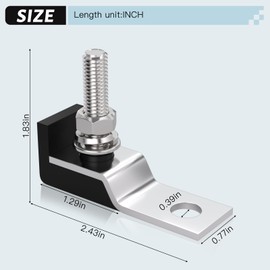 KERWINN Marine-Rated Battery Terminal Fuse Single-Circuit Holder,MRBF Fuse Holder,Single M8 Terminal (5/16"),Includes Weatherproof Cap,For Marine/Truck/RV/Construction Equipment