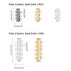 PH PandaHall 10 Sets Slide Clasp Lock, Multi Strand Slide