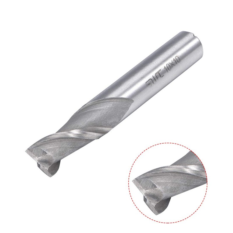Sourcingmap 10mm Shank 10mm x 22mm Straight Flat Nose End