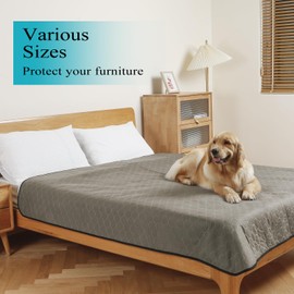 Bunlitent Washable Pee Pads for Dogs 82" x 102", Extra Large Reusable Puppy Pads, Dog Training Pads with Quick Dry, Anti-Slip Dog Pee Pads, Whelping Pads, Puppy Pad, 1 Pack, Brown