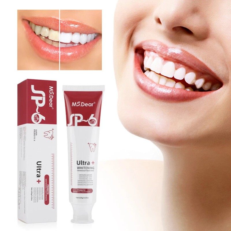 6-1Pack Probiotic Toothpaste SP-6 Whitening Tooth Oral Hygiene Clean Fresh