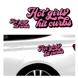 Car Decals - Hot Girls Hit Curbs Car Stickers and Decals for Sport Car, SUV, Pickup Truck