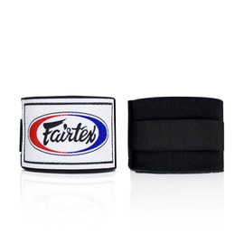 Fairtex HW2 Elastic Cotton Handwraps, 120' and 180" Full Length Hand Wraps-Many Colors (Black, 120")