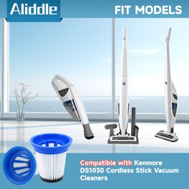 520280 HEPA Replacement Filter Only Compatible with Kenmore DS1030 DS1020 Cordless Stick Vacuum Lightweight Cleaner, Washable and Reusable HEPA Filters,4pack