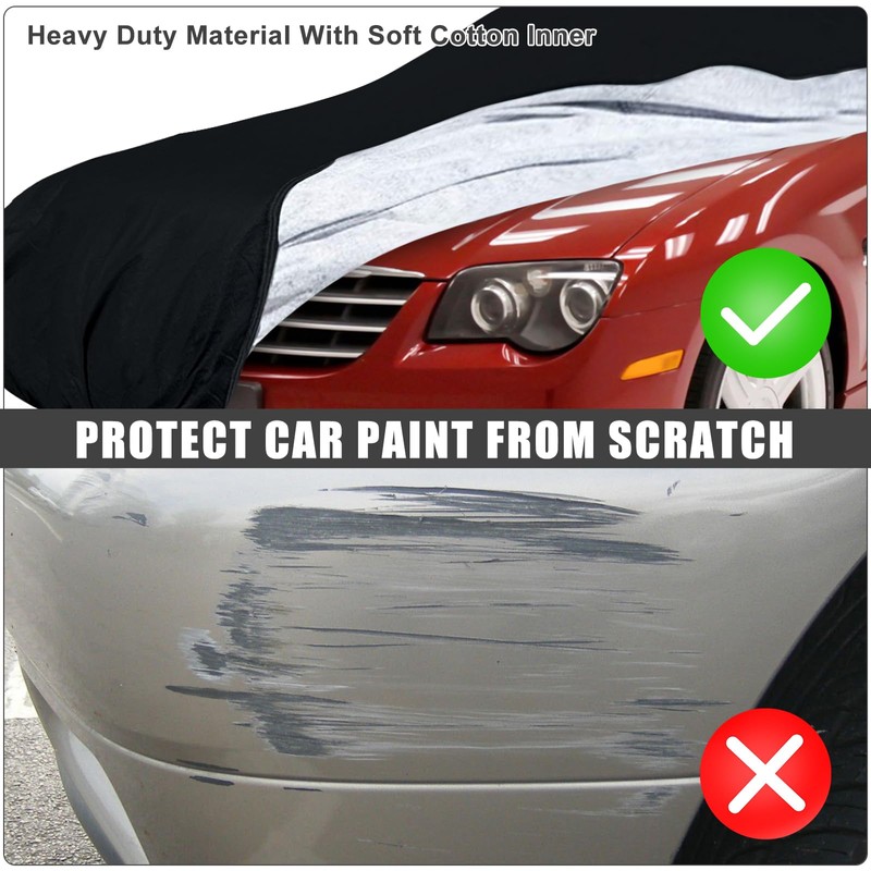 Waterproof Car Cover Compatible with 2004-2008 Chrysler Crossfire Accessories, All