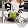 VONRUSS-UK Stainless Steel 2Pcs Kitchen Sink Strainer Plug Standard Dual