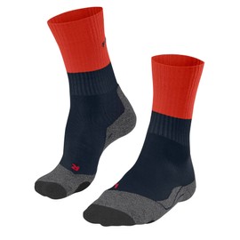 FALKE Men's TK2 Explore M SO Wool Thick Anti-Blister 1 Pair Hiking Socks, Orange (Samba Orange 8182), 8-9
