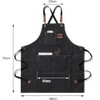 MTSDM Canvas Aprons, Work Aprons for Men Women, Adjustable Luxury
