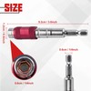 LEONTOOL Extension Bit, Universal Joint, Magnetic Absorption, Universal Bit Adapter,