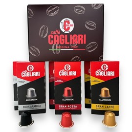 Cagliari Italian Coffee Espresso Pods – Compatible with Nespresso Original Machine | Premium Espresso Blends | 60 Capsules (Variety pack)