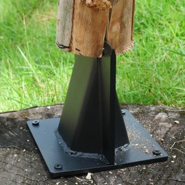 Firewood Kindling Log Splitter Cracker-No Need Axe! Portable Heavy Duty Manual Steel Safety Easy Wedge Wood Cutter Tool(Black Spliter,4.1 lbs)