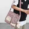 Women's Fashion Cute Shoulder Bag Trendy Contrast Color Messenger Bag