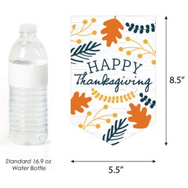 Big Dot of Happiness Happy Thanksgiving - Fall Harvest Party Bunting Banner - Party Decorations - Happy Thanksgiving
