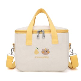 Mommy Bag Cartoon Oxford Fabric Durable Large Capacity Vivid Colors Stroller Organizer for Baby Necessities Yellow