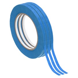 PATIKIL Masking Tape 0.5 Inch x 55 Yard, 3 Roll General Purpose Adhesive Painting Tape Painters Tape for Arts Crafts Label, Blue