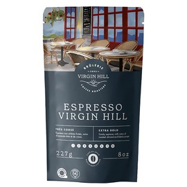 Virgin Hill Coffee - Espresso Virgin Hill - Extra Bold Intensity & Extra Dark Roast - Half Pound of High-Grade Coffee Beans - 8oz / 227 grams
