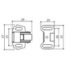 Rok 10 Pack Hardware Roller Wheel Spring Cabinet Furniture Closet