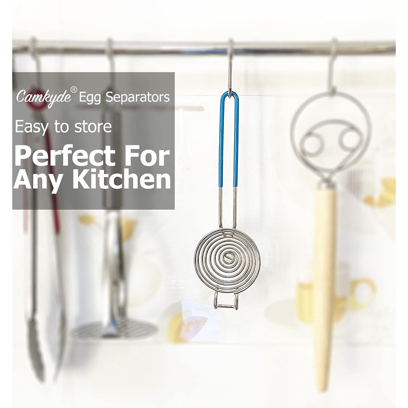 CAMKYDE Egg Separator Food Grade Stainless Steel Egg Yolk White