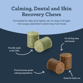 Kradle Soft Chew Variety Pack of 3 - Daily Dental Bones, Skin Health Chews & Stress-Relief Support for Dogs - Calming Chews with Soothing Ingredients - for All Dog Breed & Sizes - 30 Chews, 3 Pack