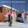 NASOFIR Flag Holder, Flag Bracket, Flag Pole Holder Bracket Double