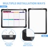 ARCOBIS Small Weekly Dry Erase Board for Wall, 12" x
