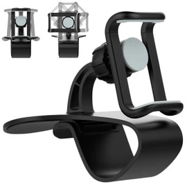 EZONEDEAL Car Phone Holder Mount, Dashboard Cell Phone Holder for Car Dashboard, Windshield,Vent with Clip On Mount and 360 Degree Rotation,Compatible for Smartphones Screen Size 4 to 12.9 inch