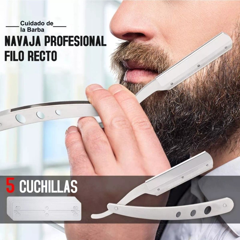 NIBEAUSL Kit Barba Cuidado Para Hombres, Set Herramientas De Aseo