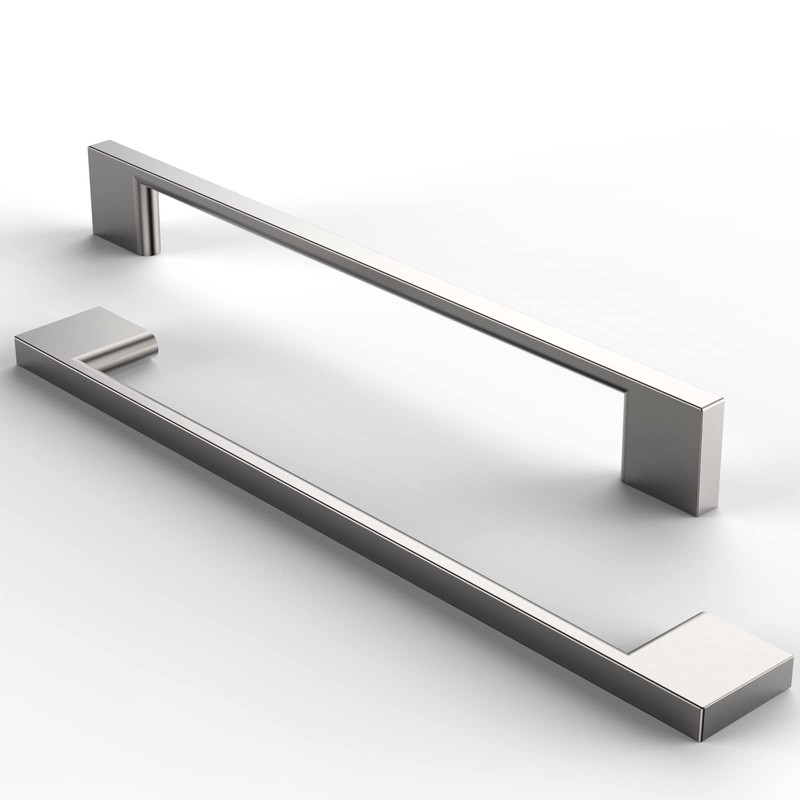 FURNIWARE 5 Pack Cabinet Pull,Brushed Nickel Cabinet Handles,Hardware Drawer Pulls,Solid